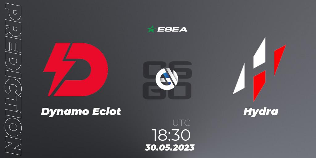 Dynamo Eclot vs Hydra: Match Prediction. 30.05.2023 at 17:00, Counter-Strike (CS2), ESEA Advanced Season 45 Europe