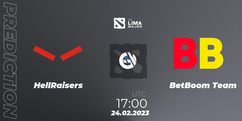 HellRaisers vs BetBoom Team: Match Prediction. 24.02.2023 at 17:34, Dota 2, The Lima Major 2023