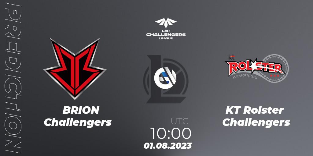 BRION Challengers vs KT Rolster Challengers: Match Prediction. 01.08.2023 at 10:00, LoL, LCK Challengers League 2023 Summer - Group Stage