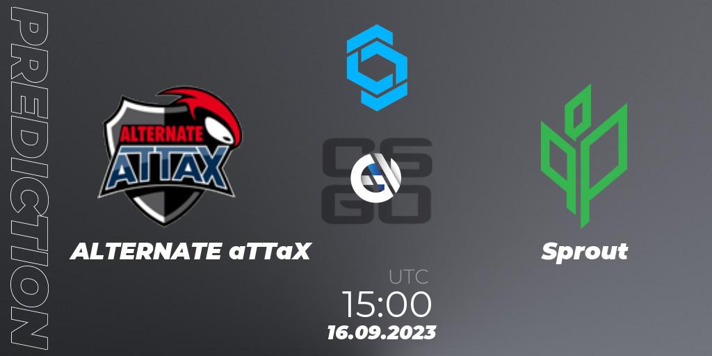 ALTERNATE aTTaX vs Sprout: Match Prediction. 16.09.2023 at 15:00, Counter-Strike (CS2), CCT East Europe Series #2