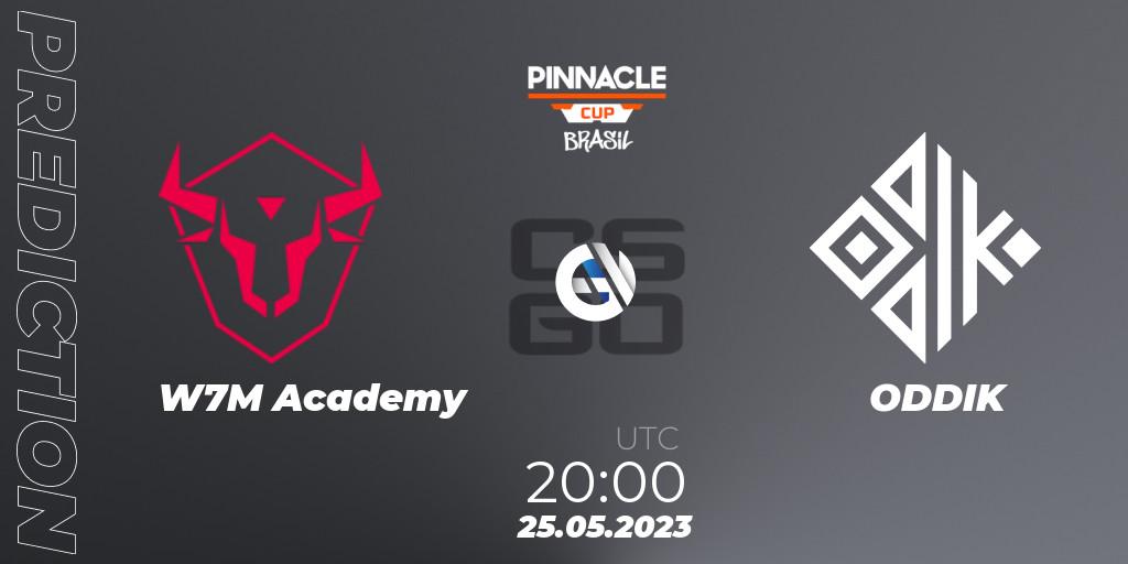 w7m Academy vs ODDIK: Match Prediction. 25.05.2023 at 20:45, Counter-Strike (CS2), Pinnacle Brazil Cup 1