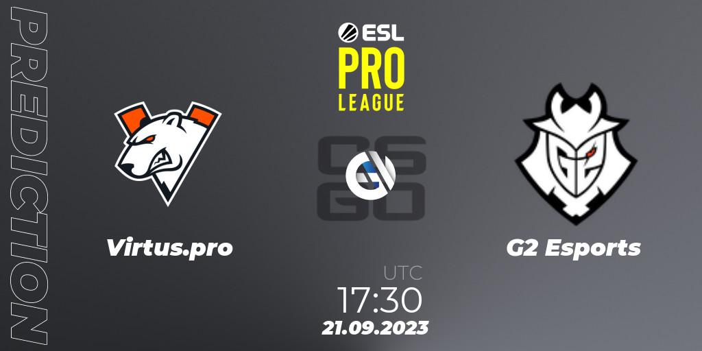 Virtus.pro vs G2 Esports: Match Prediction. 21.09.2023 at 17:30, Counter-Strike (CS2), ESL Pro League Season 18