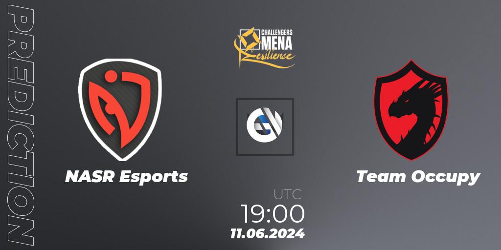 NASR Esports vs Team Occupy: Match Prediction. 11.06.2024 at 19:00, VALORANT, VALORANT Challengers 2024 MENA: Resilience Split 2 - Levant and North Africa