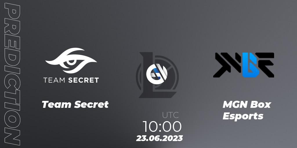 Team Secret vs MGN Box Esports: Match Prediction. 23.06.2023 at 10:00, LoL, VCS Dusk 2023