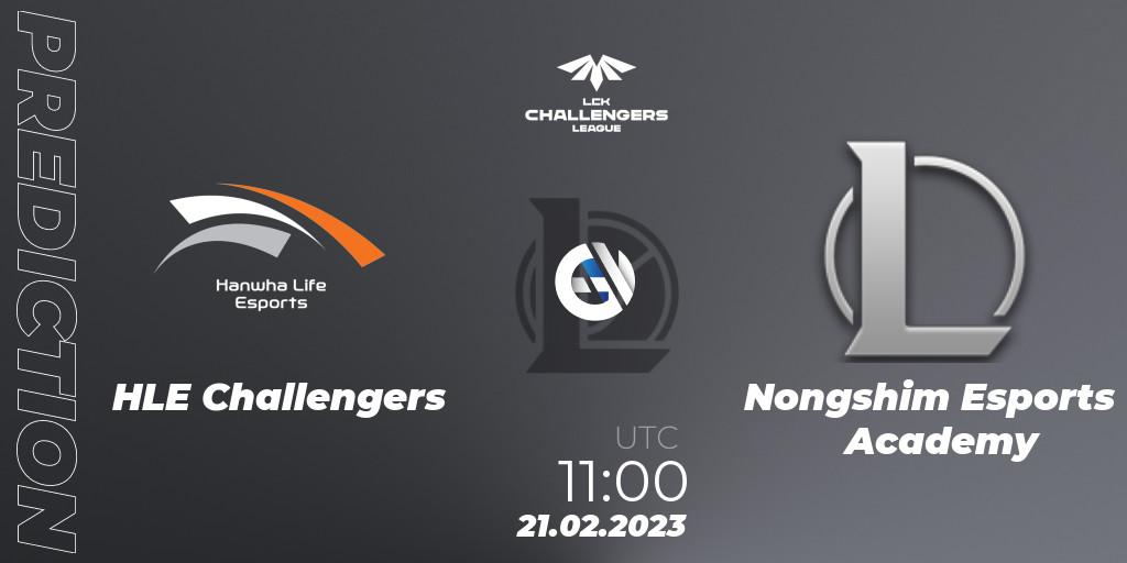 Hanwha Life Challengers vs Nongshim Esports Academy: Match Prediction. 21.02.2023 at 11:00, LoL, LCK Challengers League 2023 Spring