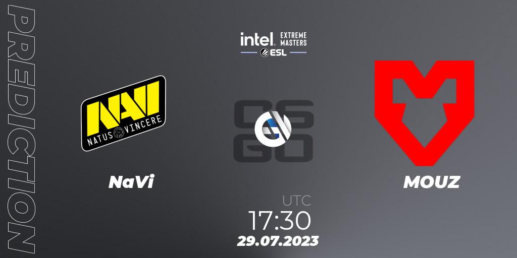 NaVi vs MOUZ: Match Prediction. 29.07.2023 at 18:50, Counter-Strike (CS2), IEM Cologne 2023