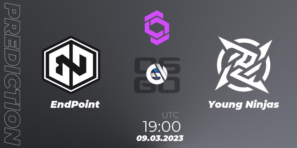 EndPoint vs Young Ninjas: Match Prediction. 09.03.2023 at 19:45, Counter-Strike (CS2), CCT West Europe Series #2