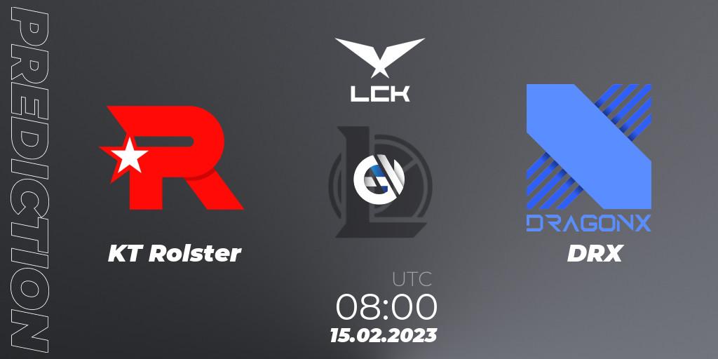 KT Rolster vs DRX: Match Prediction. 15.02.23, LoL, LCK Spring 2023 - Group Stage