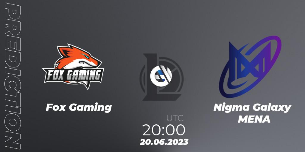 Fox Gaming vs Nigma Galaxy MENA: Match Prediction. 20.06.2023 at 20:00, LoL, Arabian League Summer 2023 - Group Stage