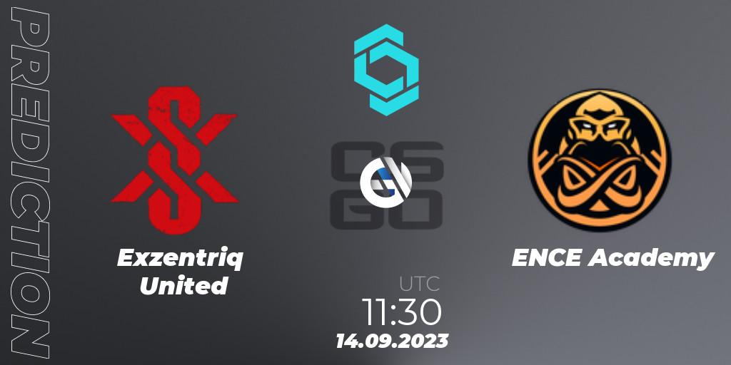 Exzentriq United vs ENCE Academy: Match Prediction. 14.09.2023 at 11:55, Counter-Strike (CS2), CCT North Europe Series #8: Closed Qualifier