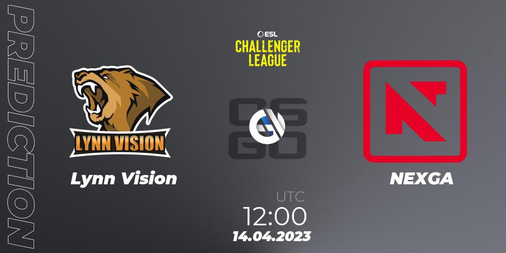 Lynn Vision vs NEXGA: Match Prediction. 14.04.23, CS2 (CS:GO), ESL Challenger League Season 45: Asia-Pacific