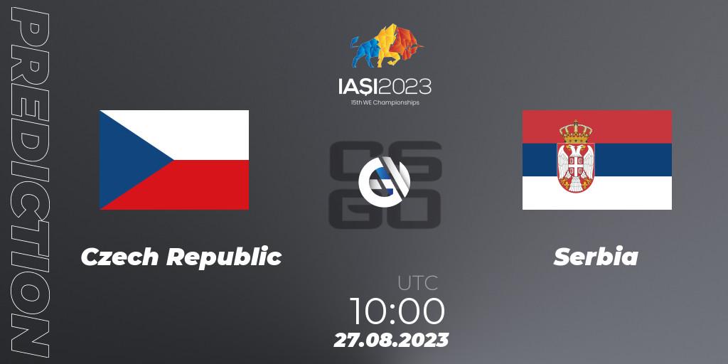 Czech Republic vs Serbia: Match Prediction. 27.08.2023 at 16:10, Counter-Strike (CS2), IESF World Esports Championship 2023