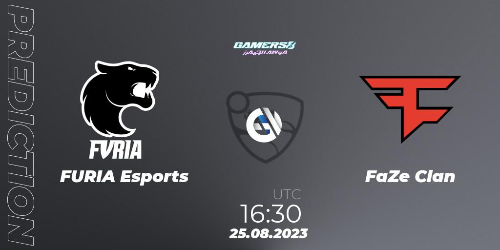 FURIA Esports vs FaZe Clan: Match Prediction. 25.08.2023 at 16:30, Rocket League, Gamers8 2023