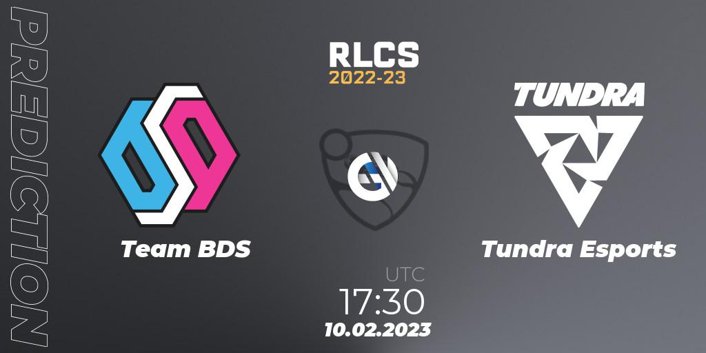 Team BDS vs Tundra Esports: Match Prediction. 10.02.2023 at 17:30, Rocket League, RLCS 2022-23 - Winter: Europe Regional 2 - Winter Cup