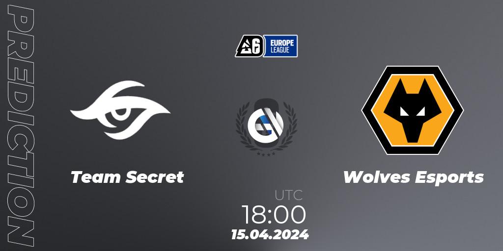 Team Secret vs Wolves Esports: Match Prediction. 15.04.24, Rainbow Six, Europe League 2024 - Stage 1