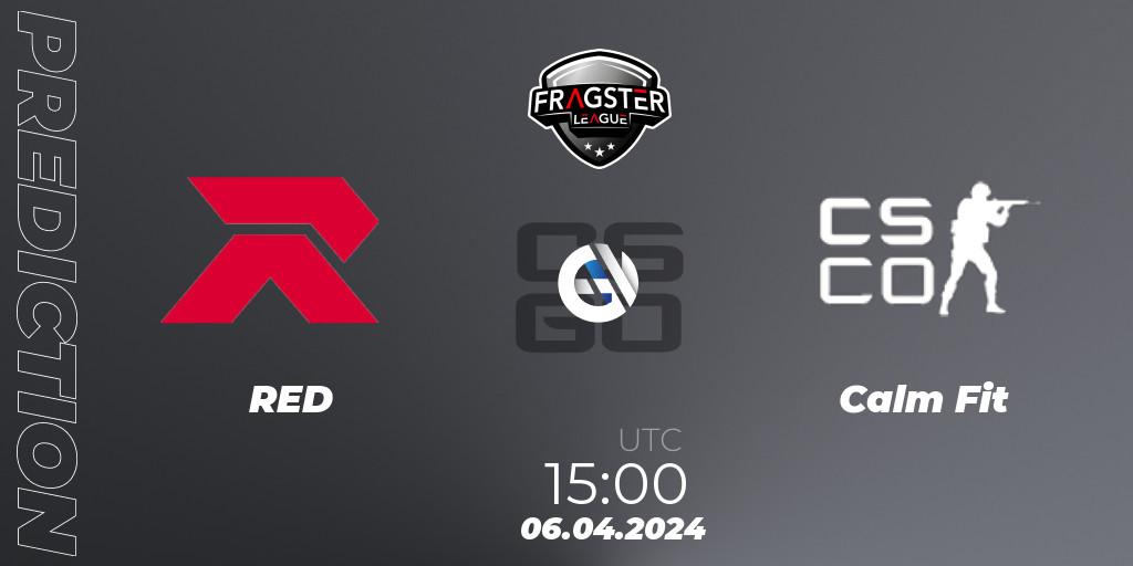 RED vs Calm Fit: Match Prediction. 06.04.2024 at 15:00, Counter-Strike (CS2), Fragster League Season 5: Relegation