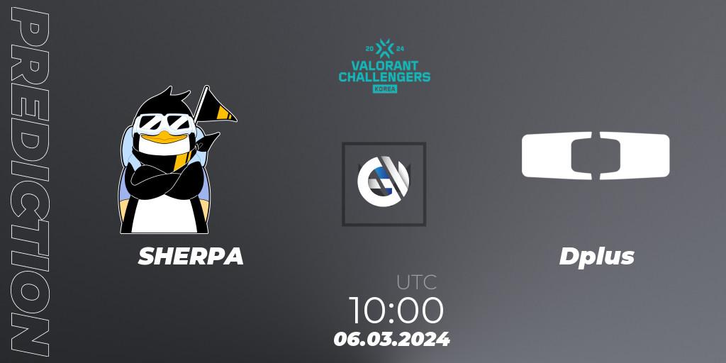 SHERPA vs Dplus: Match Prediction. 06.03.2024 at 11:00, VALORANT, VALORANT Challengers Korea 2024: Split 1