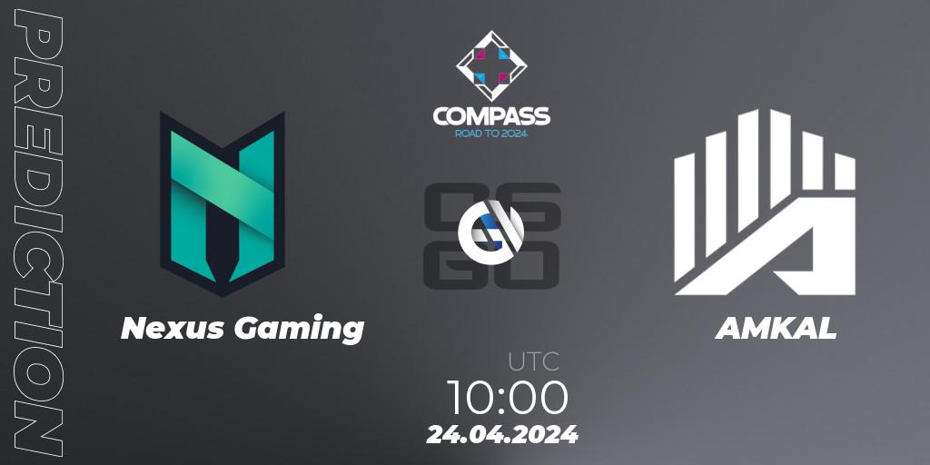 Nexus Gaming vs AMKAL: Match Prediction. 24.04.2024 at 10:00, Counter-Strike (CS2), YaLLa Compass Spring 2024