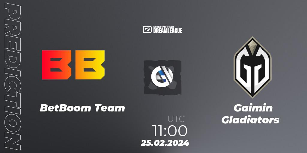 BetBoom Team vs Gaimin Gladiators: Match Prediction. 25.02.24, Dota 2, DreamLeague Season 22