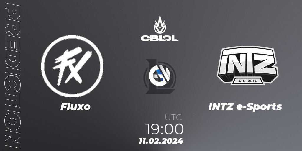 Fluxo vs INTZ e-Sports: Match Prediction. 11.02.2024 at 19:00, LoL, CBLOL Split 1 2024 - Group Stage