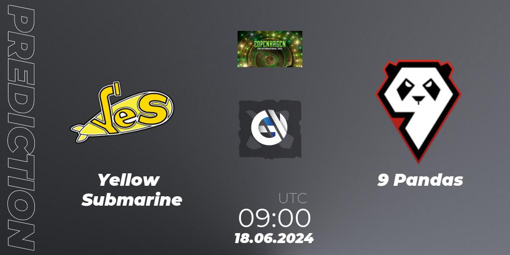 Yellow Submarine vs 9 Pandas: Match Prediction. 18.06.2024 at 09:20, Dota 2, The International 2024: Eastern Europe Closed Qualifier
