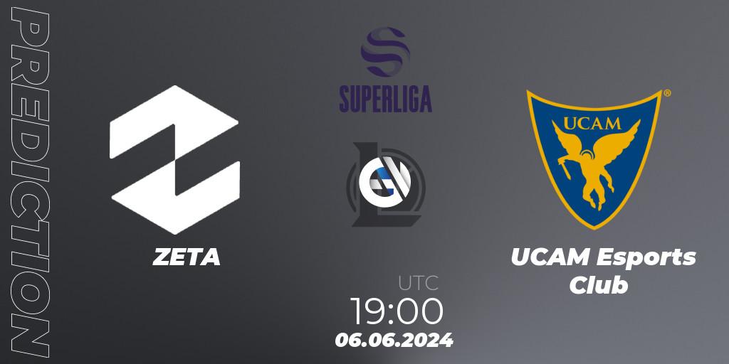 ZETA vs UCAM Esports Club: Match Prediction. 06.06.2024 at 19:00, LoL, LVP Superliga Summer 2024