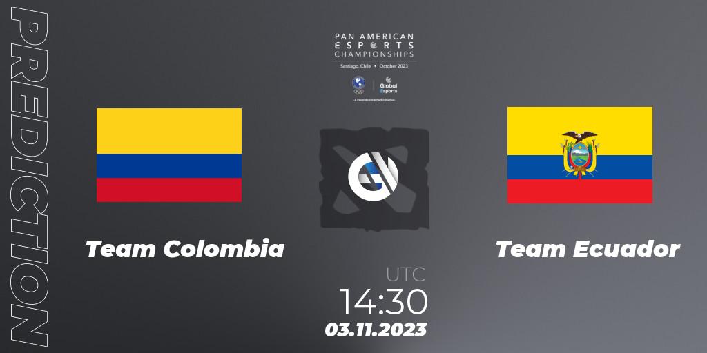 Team Colombia vs Team Ecuador: Match Prediction. 03.11.2023 at 14:30, Dota 2, Pan American Esports Championships 2023: Open