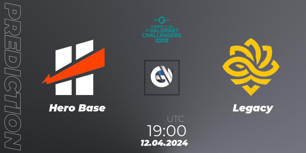 Hero Base vs Legacy: Match Prediction. 12.04.2024 at 19:00, VALORANT, VALORANT Challengers Brazil 2024: Split 1