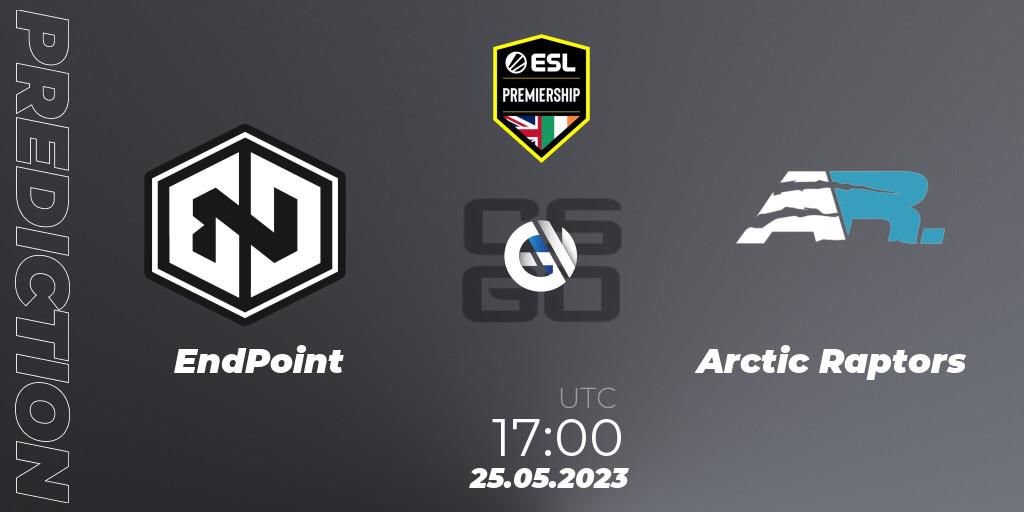 EndPoint vs Arctic Raptors: Match Prediction. 25.05.2023 at 17:00, Counter-Strike (CS2), ESL Premiership Spring 2023