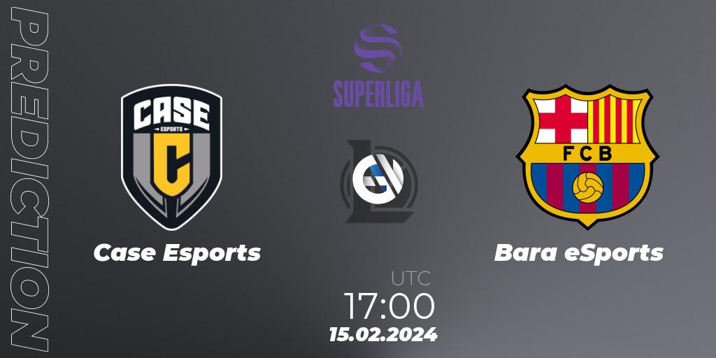 Case Esports vs Barça eSports: Match Prediction. 15.02.2024 at 17:00, LoL, Superliga Spring 2024 - Group Stage