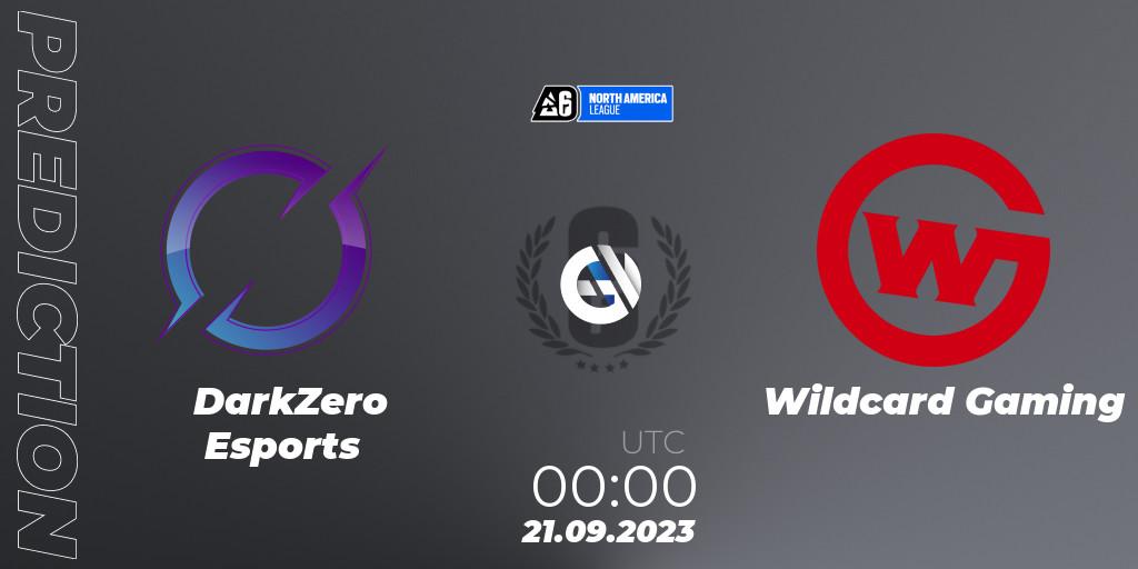 DarkZero Esports vs Wildcard Gaming: Match Prediction. 21.09.2023 at 01:30, Rainbow Six, North America League 2023 - Stage 2