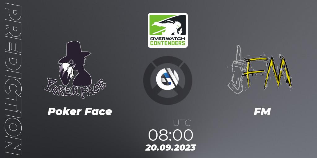 Poker Face vs FM: Match Prediction. 20.09.2023 at 08:00, Overwatch, Overwatch Contenders 2023 Spring Series: Korea - Regular Season