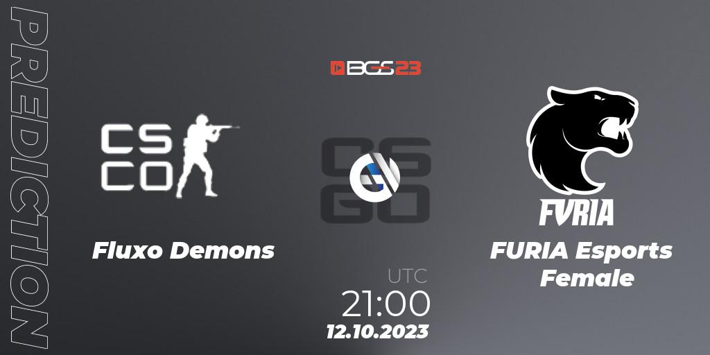 Fluxo Demons vs FURIA Esports Female: Match Prediction. 12.10.2023 at 21:00, Counter-Strike (CS2), BGS Esports 2023 Female