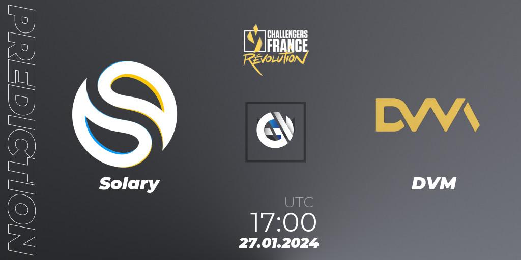 Solary vs DVM: Match Prediction. 27.01.24, VALORANT, VALORANT Challengers 2024 France: Revolution Split 1