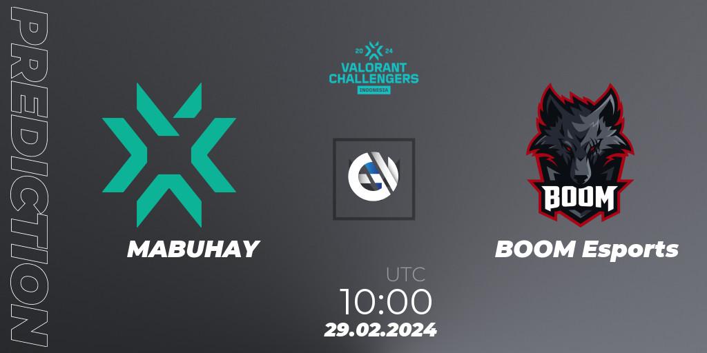 MABUHAY vs BOOM Esports: Match Prediction. 29.02.24, VALORANT, VALORANT Challengers Indonesia 2024: Split 1