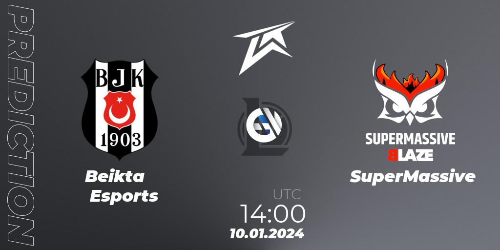 Beşiktaş Esports vs SuperMassive: Match Prediction. 10.01.2024 at 14:00, LoL, TCL 2024 Season Cup
