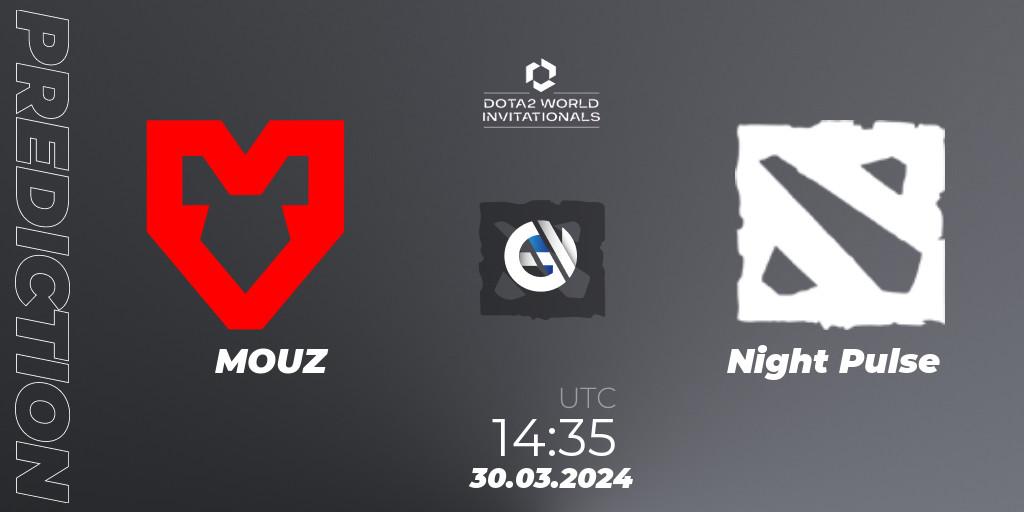 MOUZ vs Night Pulse: Match Prediction. 30.03.24, Dota 2, Portal Dota 2 World Invitationals
