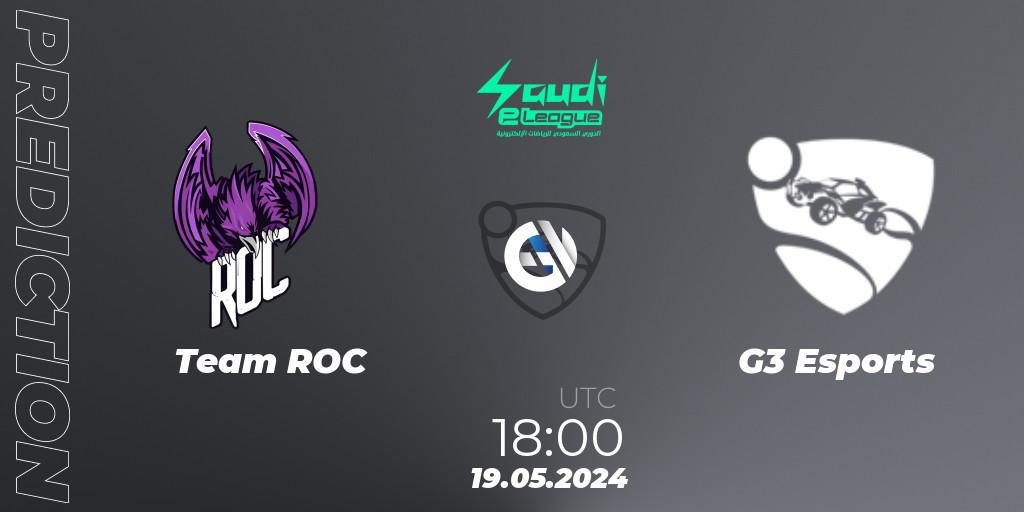 Team ROC vs G3 Esports: Match Prediction. 19.05.2024 at 18:00, Rocket League, Saudi eLeague 2024 - Major 2: Online Major Phase 1