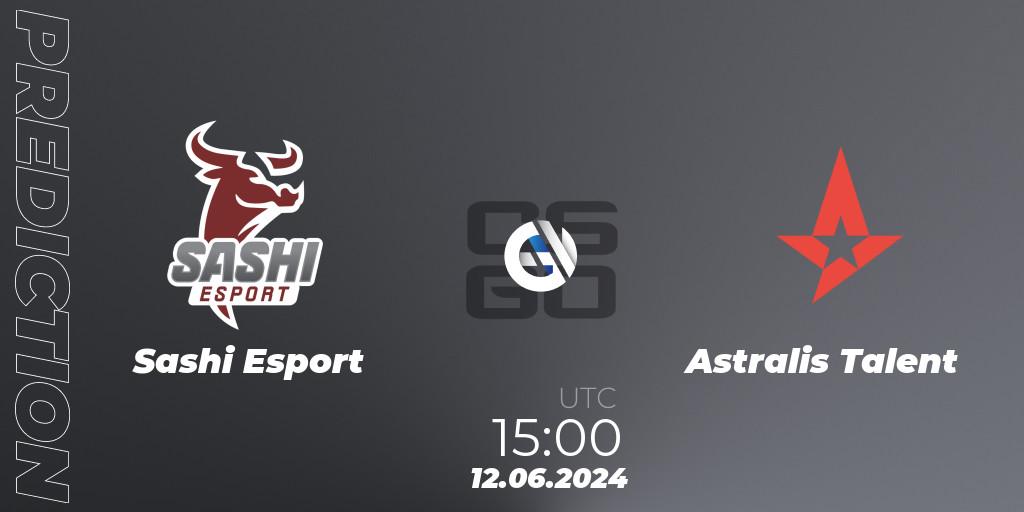 Sashi Esport vs Astralis Talent: Match Prediction. 12.06.2024 at 15:00, Counter-Strike (CS2), Dust2.dk Ligaen Season 26