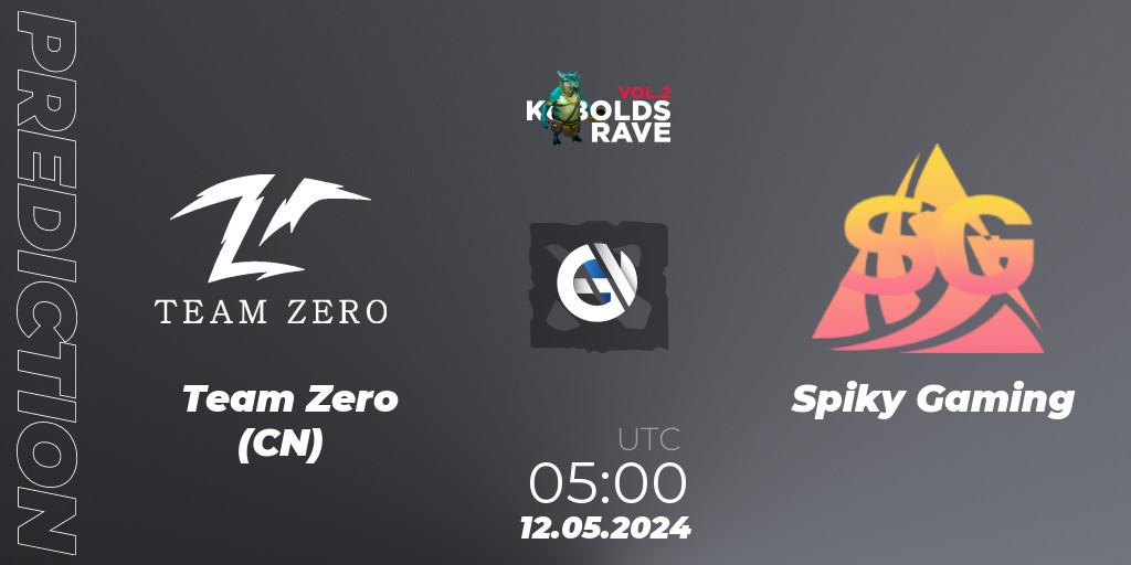 Team Zero (CN) vs Spiky Gaming: Match Prediction. 12.05.2024 at 05:00, Dota 2, Cringe Station Kobolds Rave 2