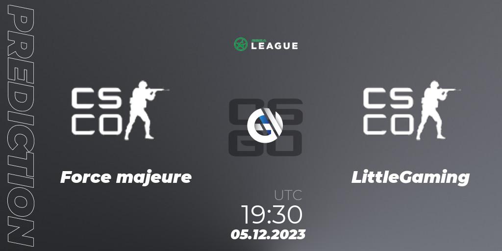Kolon 3 vs LittleGaming: Match Prediction. 05.12.2023 at 19:30, Counter-Strike (CS2), ESEA Season 47: Main Division - Europe
