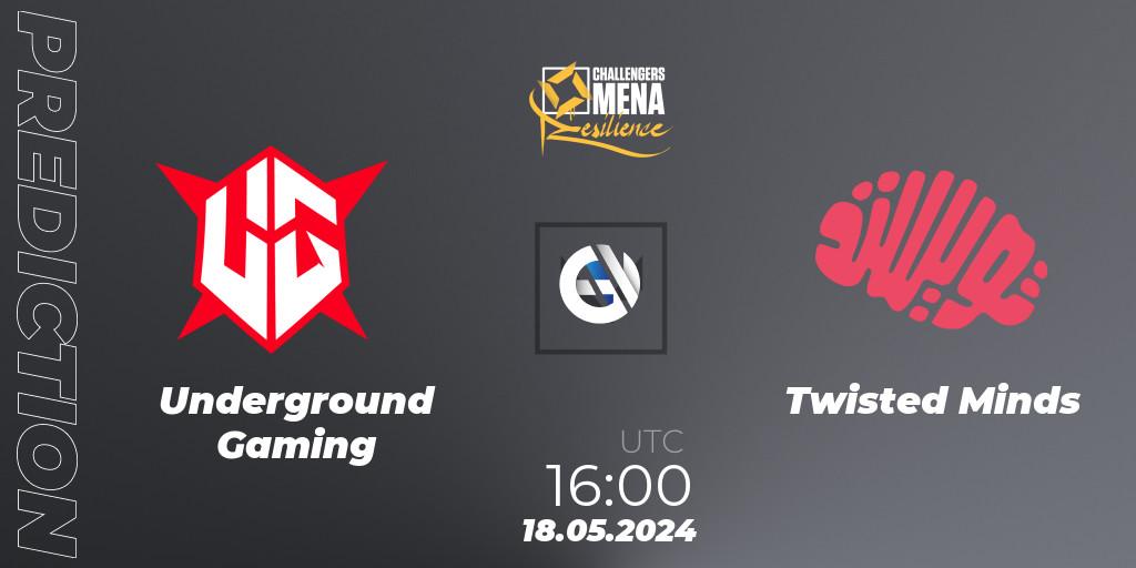Underground Gaming vs Twisted Minds: Match Prediction. 18.05.2024 at 16:00, VALORANT, VALORANT Challengers 2024 MENA: Resilience Split 2 - GCC and Iraq