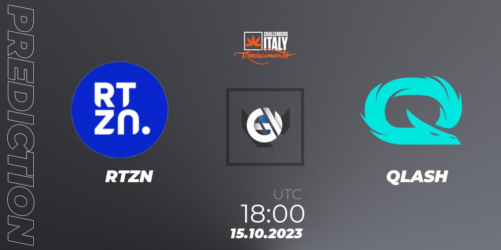RTZN vs QLASH: Match Prediction. 15.10.23, VALORANT, VALORANT Challengers 2023 Italy: ON // THE BATTLEFIELD