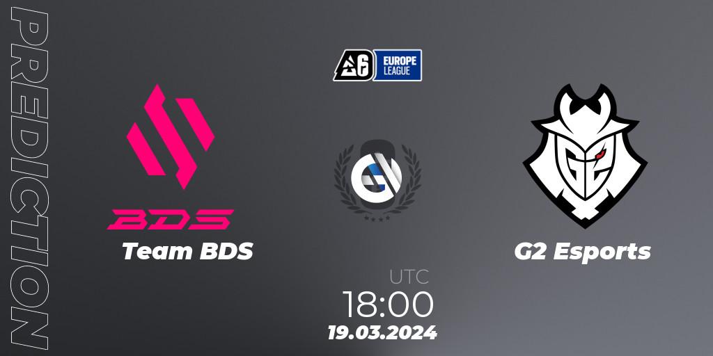Team BDS vs G2 Esports: Match Prediction. 19.03.24, Rainbow Six, Europe League 2024 - Stage 1