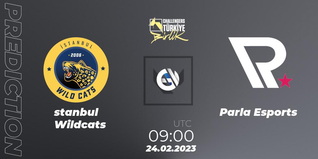 İstanbul Wildcats vs Parla Esports: Match Prediction. 24.02.2023 at 09:00, VALORANT, VALORANT Challengers 2023 Turkey: Birlik Split 1
