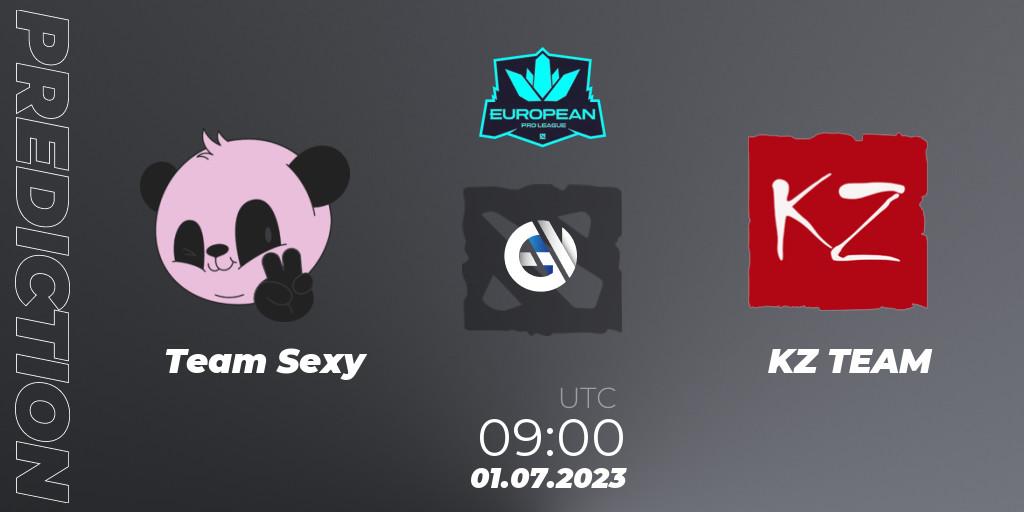 Team Sexy vs KZ TEAM: Match Prediction. 01.07.2023 at 15:01, Dota 2, European Pro League Season 10