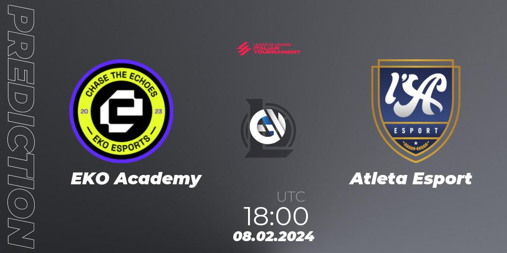 EKO Academy vs Atleta Esport: Match Prediction. 08.02.2024 at 18:00, LoL, LoL Italian Tournament Spring 2024