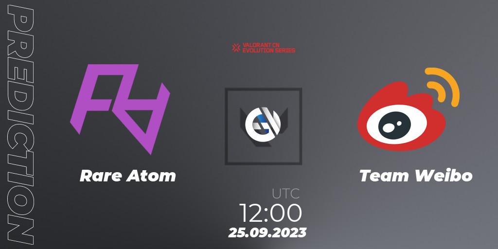 Rare Atom vs Team Weibo: Match Prediction. 25.09.2023 at 12:00, VALORANT, VALORANT China Evolution Series Act 1: Variation