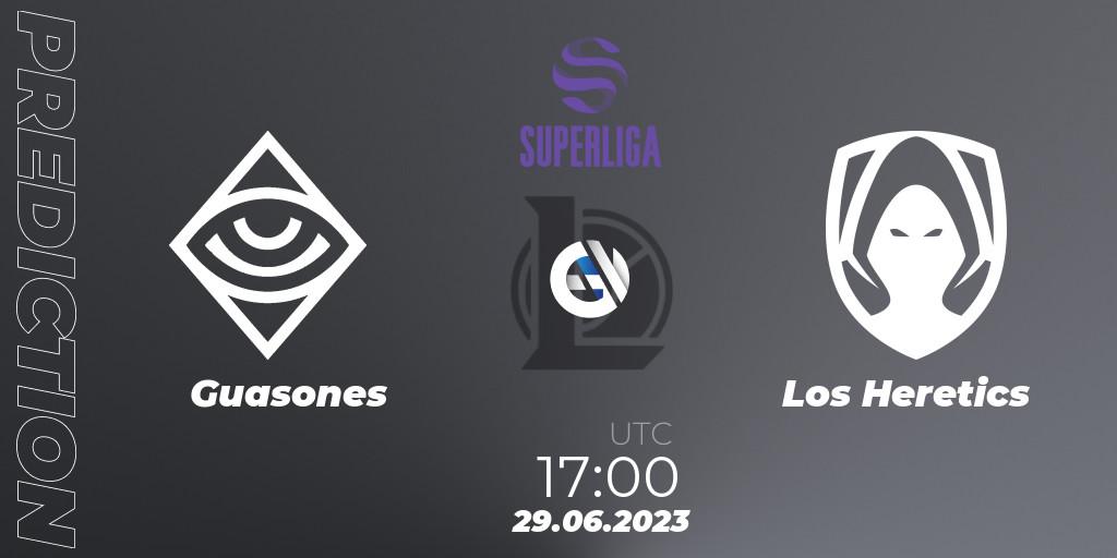 Guasones vs Los Heretics: Match Prediction. 04.07.2023 at 17:00, LoL, Superliga Summer 2023 - Group Stage