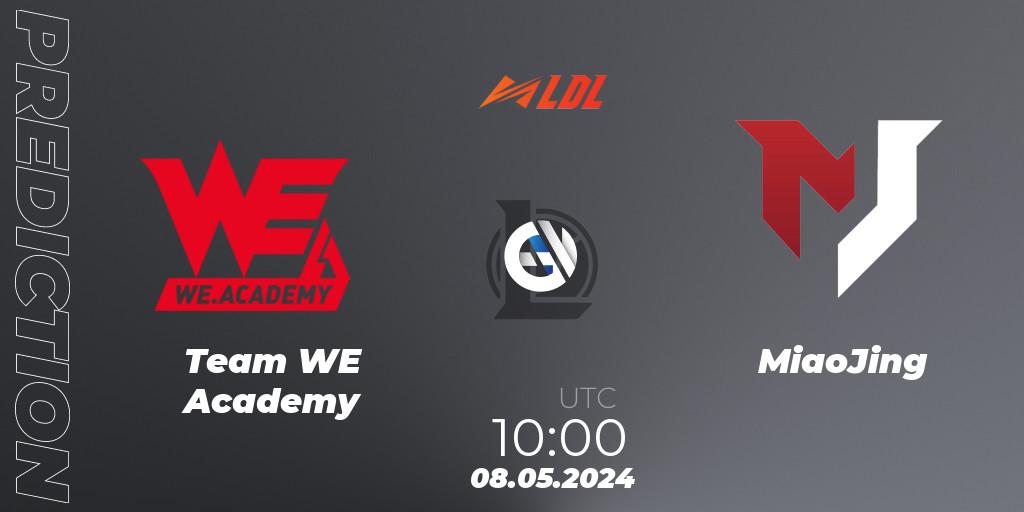 Team WE Academy vs MiaoJing: Match Prediction. 08.05.2024 at 10:00, LoL, LDL 2024 - Stage 2